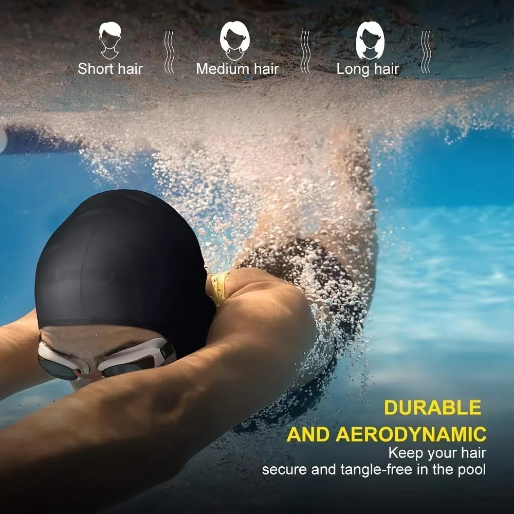 Durable Silicone Swimming Cap for Long Hair  Nonslip  Comfortable