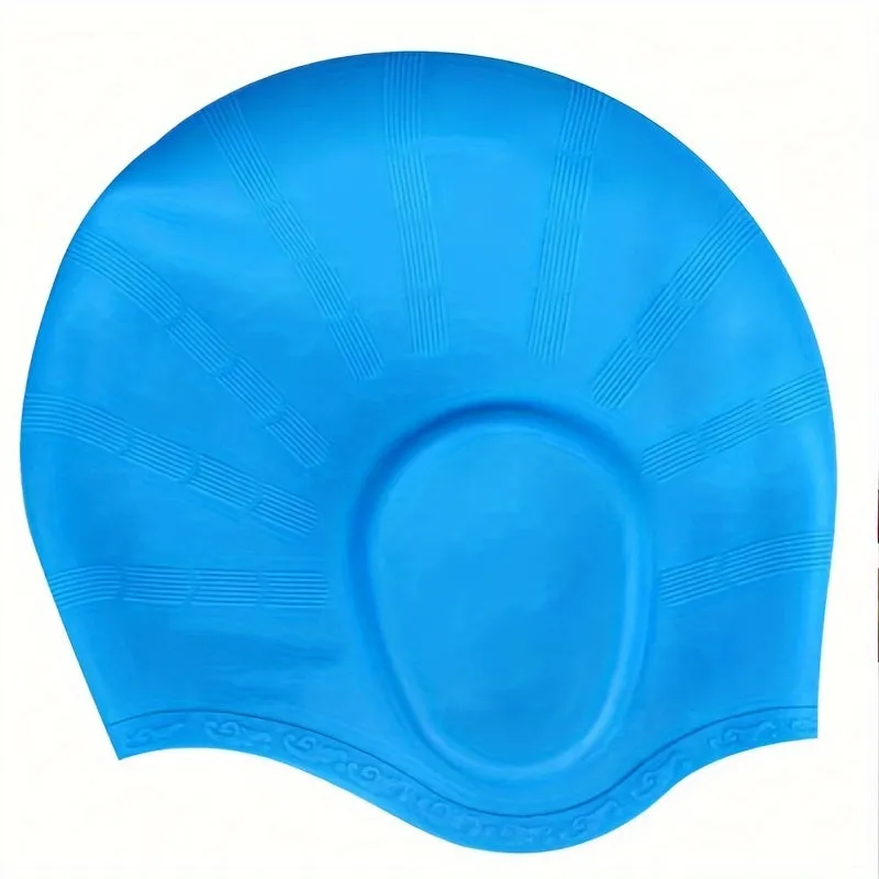 Durable Silicone Swimming Cap for Long Hair  Nonslip  Comfortable