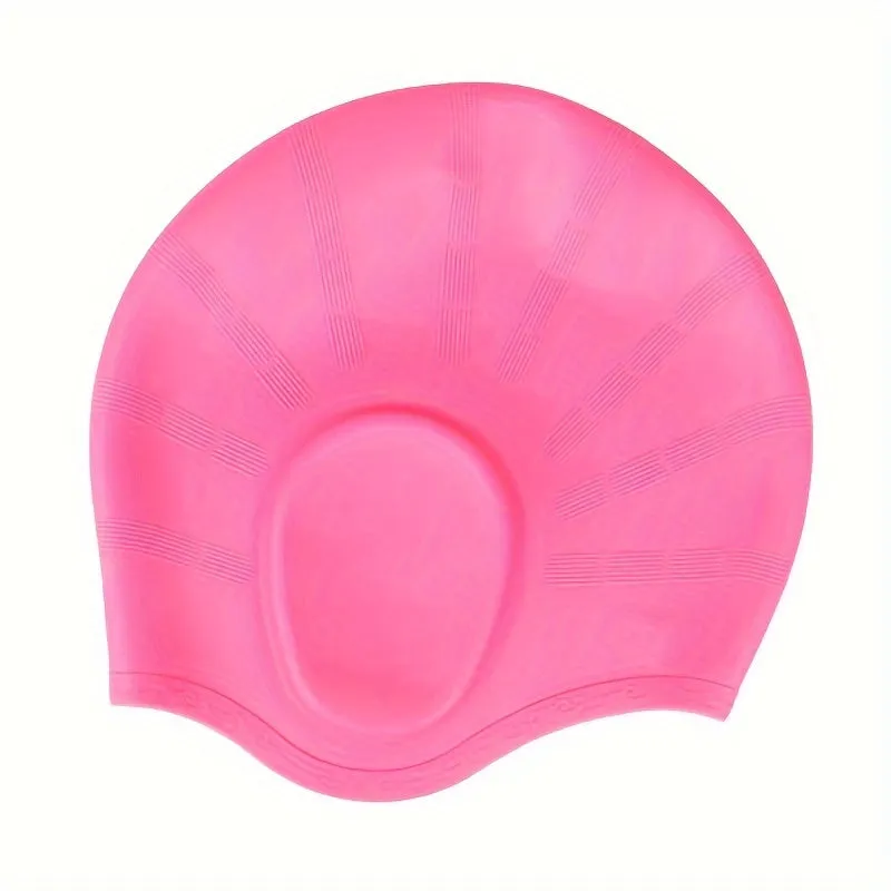 Durable Silicone Swimming Cap for Long Hair  Nonslip  Comfortable