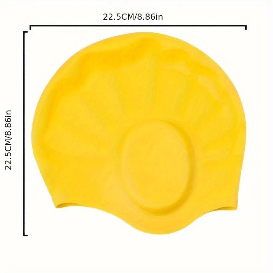 Durable Silicone Swimming Cap for Long Hair  Nonslip  Comfortable