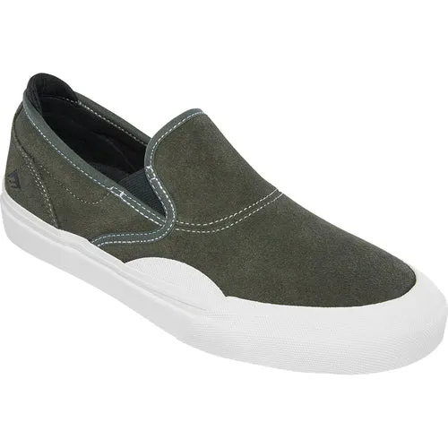 Emerica Shoes Wino G6 Slip-On Olive/White Mens