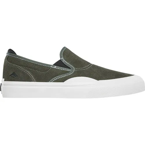 Emerica Shoes Wino G6 Slip-On Olive/White Mens