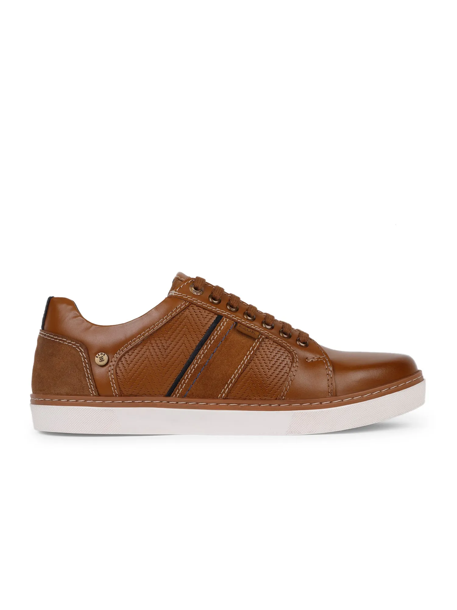 Ezok Men Tan Sneaker Casual Shoes