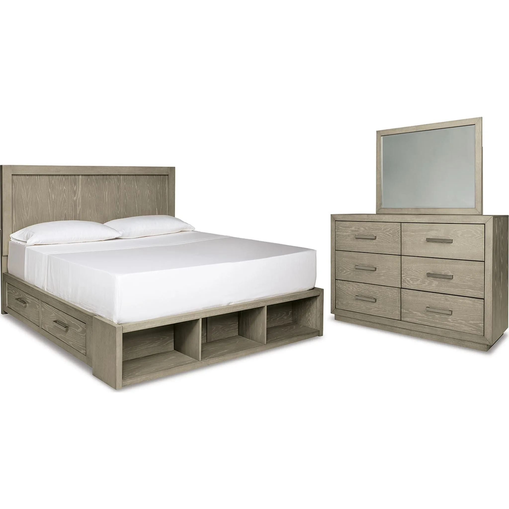 Fawnburg-EXCLUSIVE 5 Piece Queen Panel Bedroom