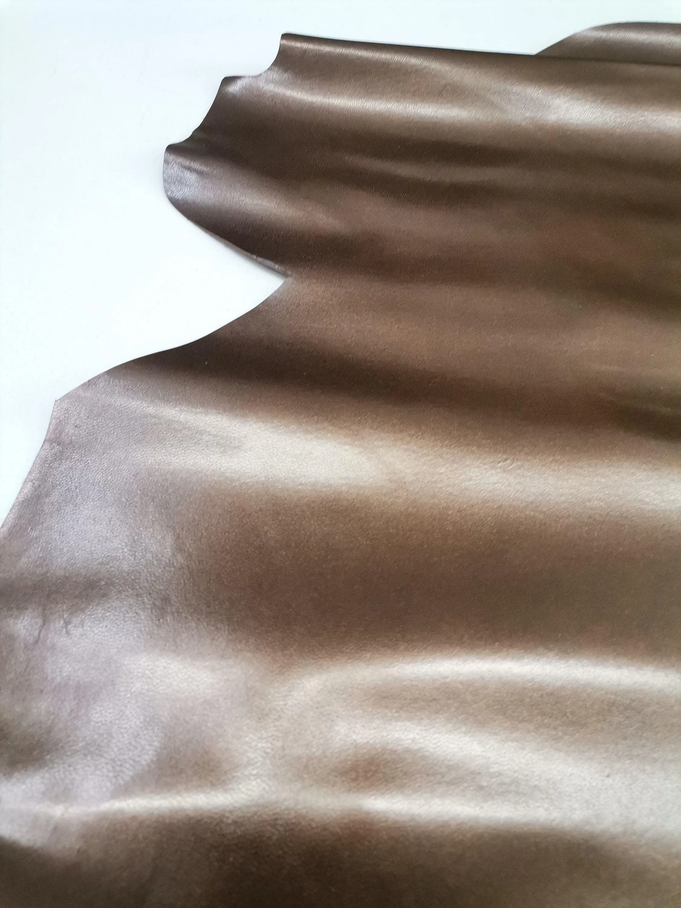 Goat skin glazed lining, Genuine goat hide thin finished leather thick 0,7mm( 1 1/2 oz)