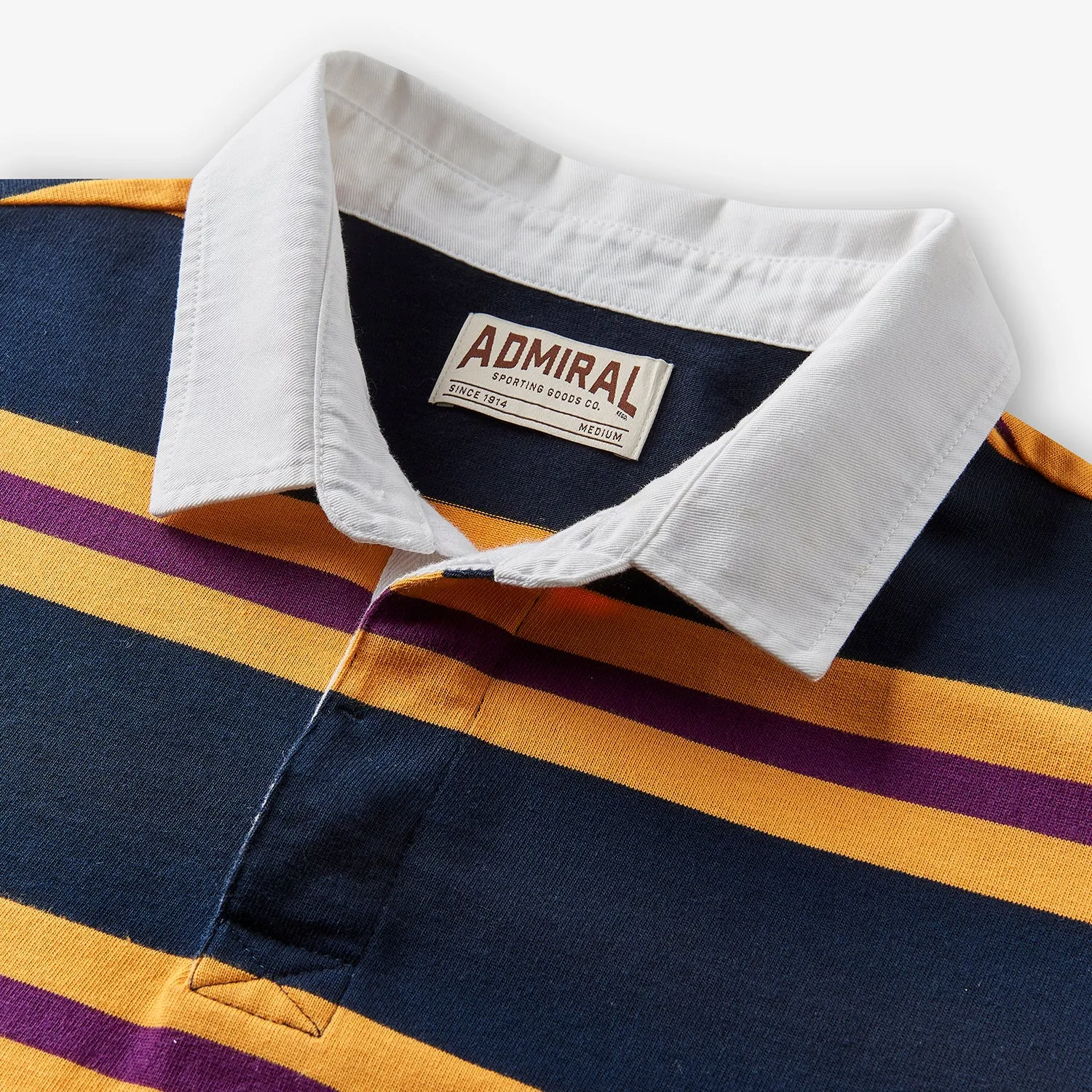 Grafton Rugby Shirt - Midnight Navy with Band Stripe