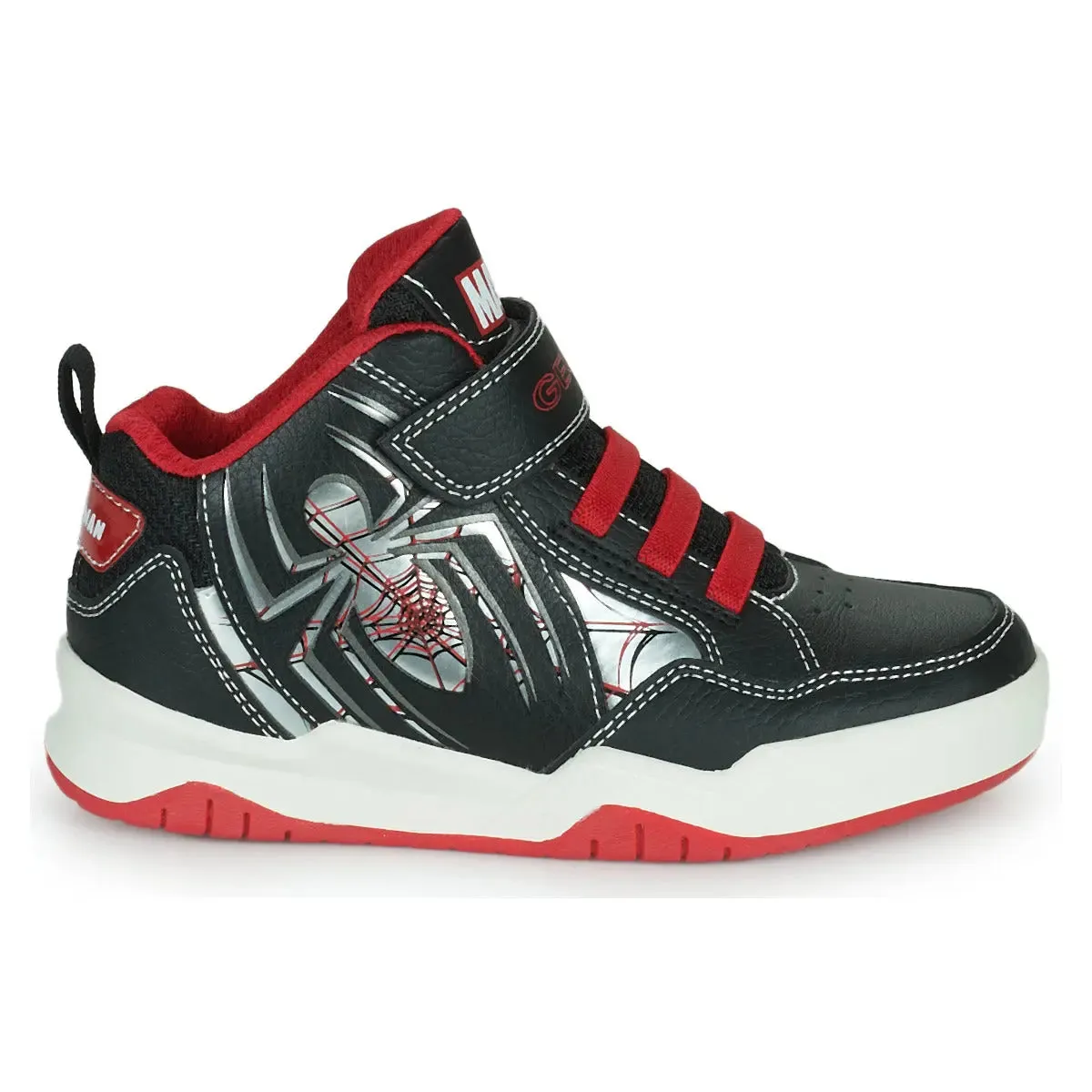 High Top Sneakers Perth Boy BlackRed | Geox