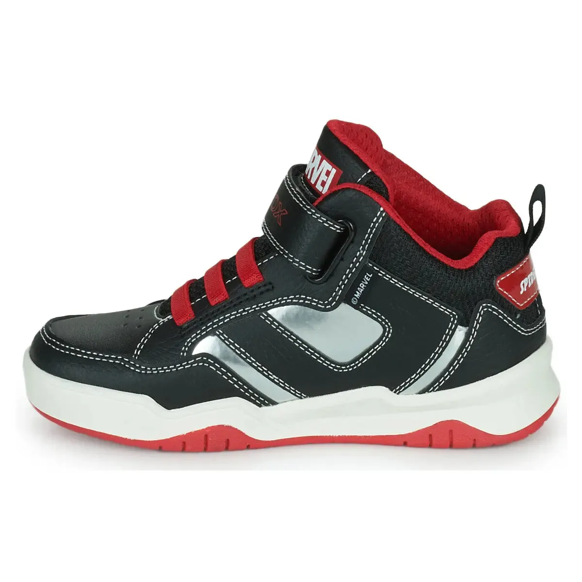 High Top Sneakers Perth Boy BlackRed | Geox