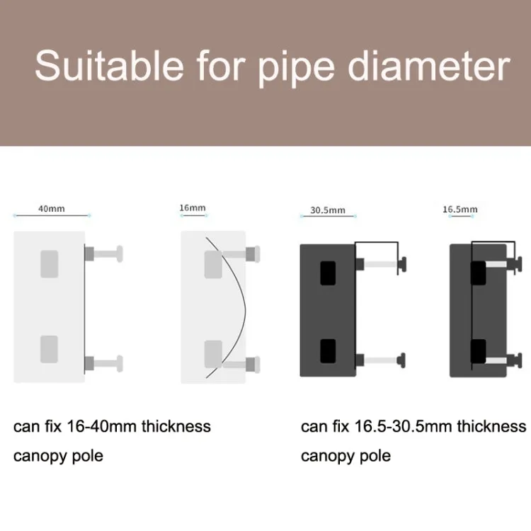 HIKEMAN Enlarged Aperture Outdoor Camping Canopy Pole Holder, Style: Stainless Steel (Silver)