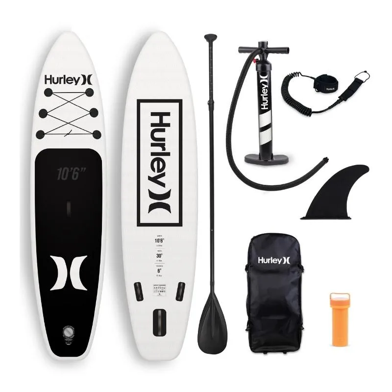 Hurley 10'6" ONE & ONLY Inflatable Paddle Board SUP - Black