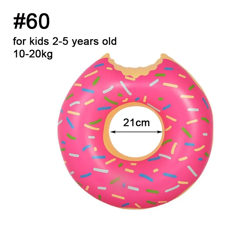 Inflatable Donut Pool Float Swimming Circle Ring