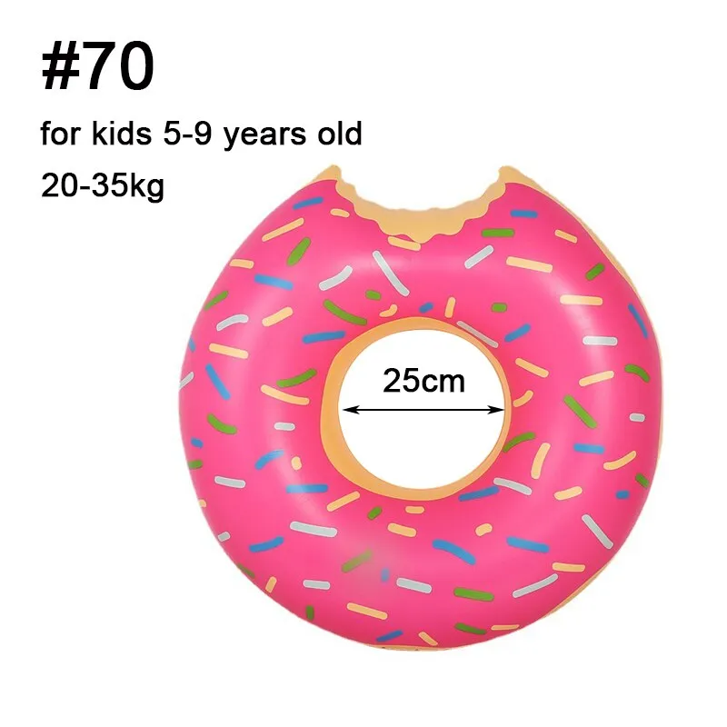 Inflatable Donut Pool Float Swimming Circle Ring