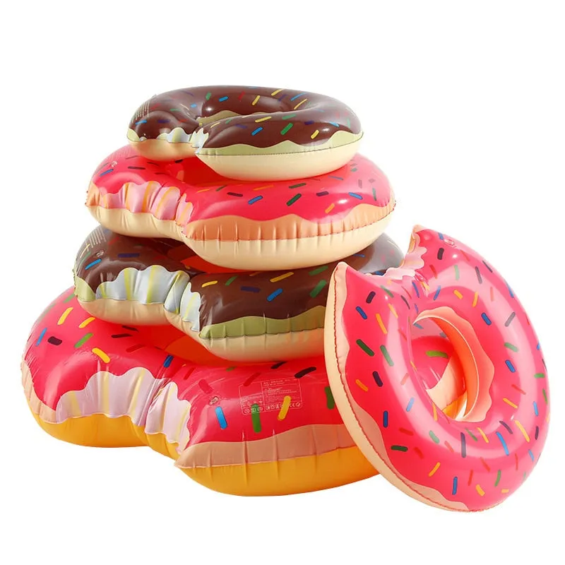 Inflatable Donut Pool Float Swimming Circle Ring