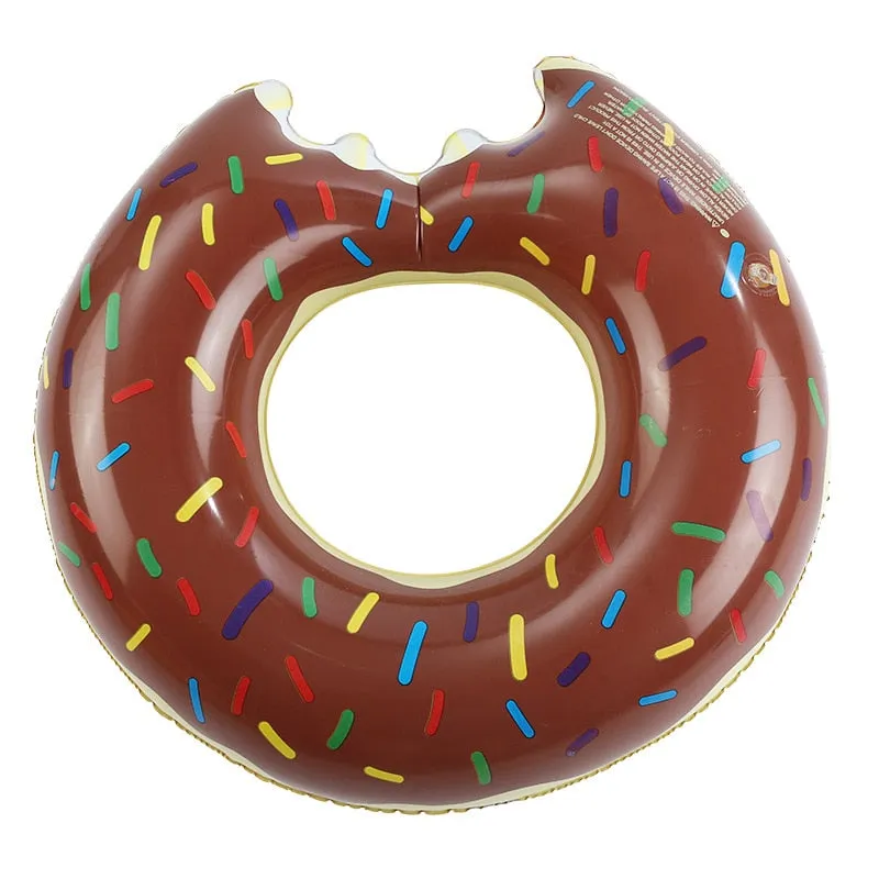 Inflatable Donut Pool Float Swimming Circle Ring