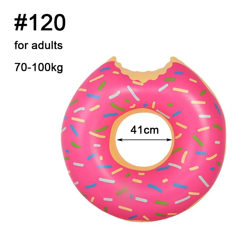 Inflatable Donut Pool Float Swimming Circle Ring