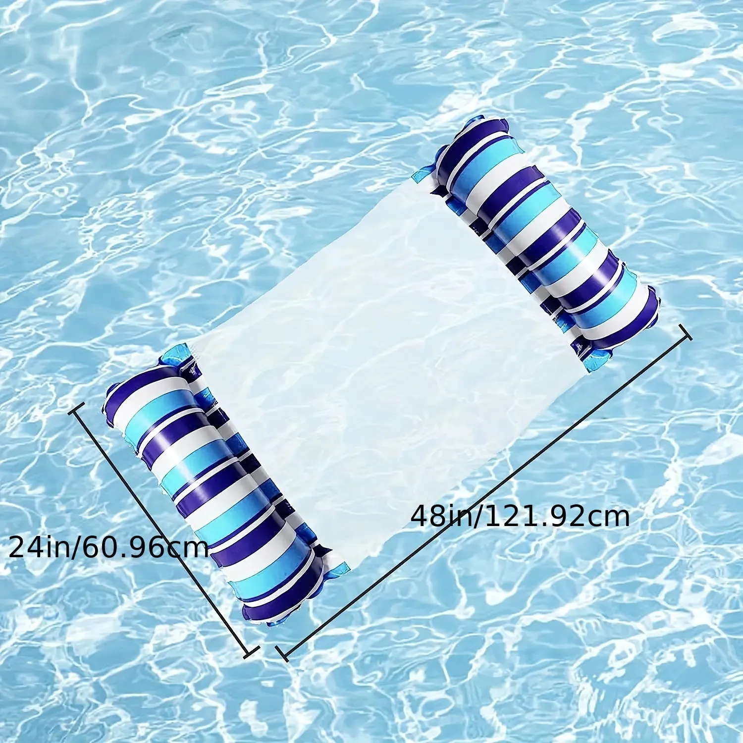 Inflatable Pool Float Perfect for Lounging in Water or Beach