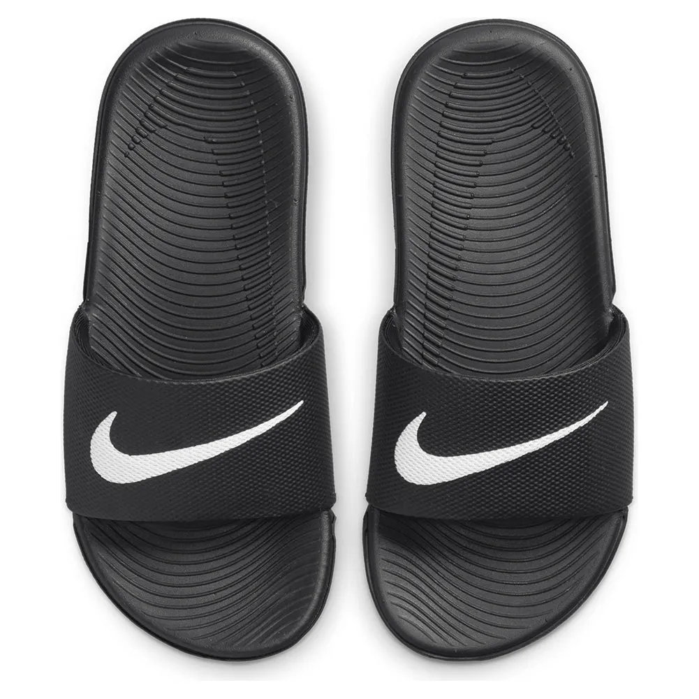 Juniors` Kawa Sports Slides Black and White