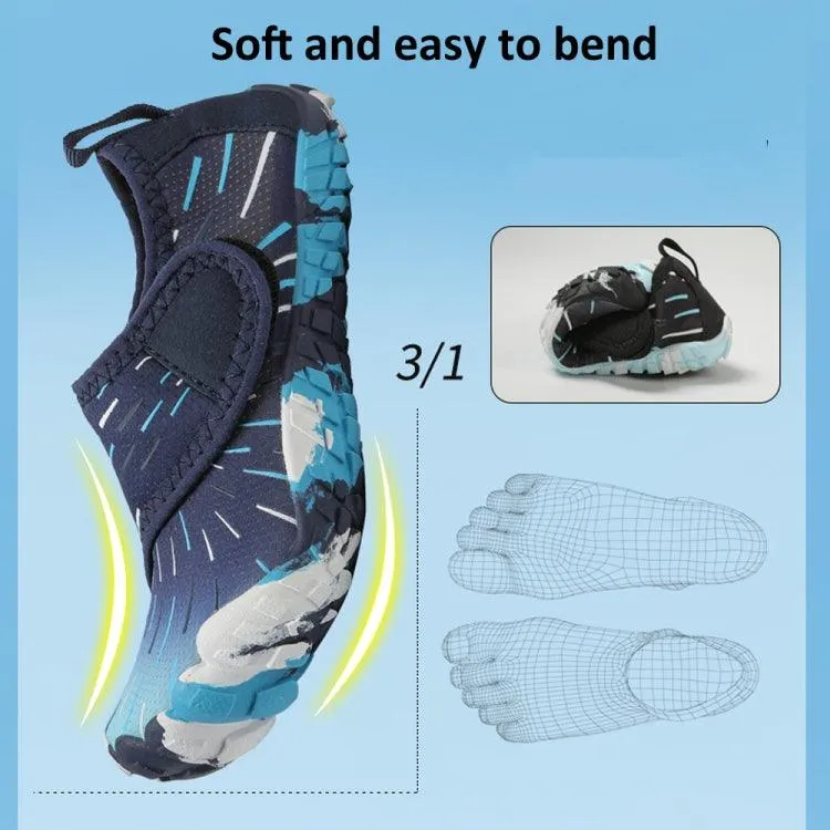 Kids Lightweight Quick-Dry Aqua Barefoot Swim Shoes for Beach Fun