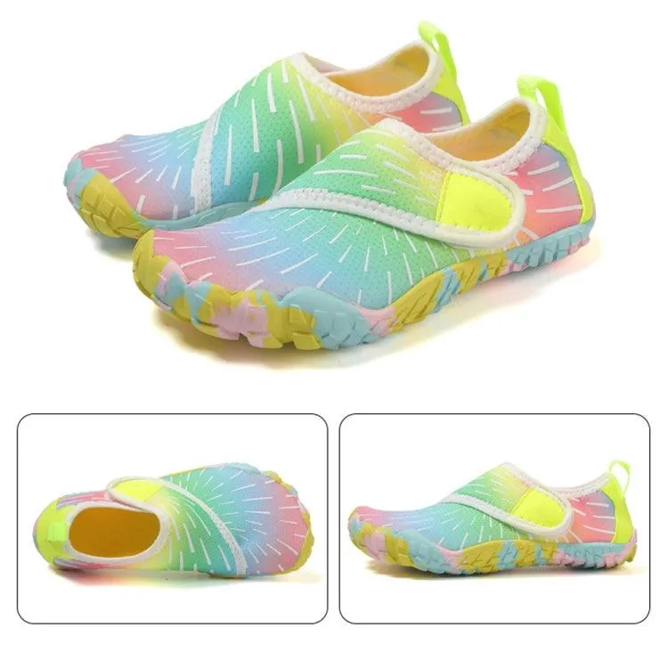 Kids Lightweight Quick-Dry Aqua Barefoot Swim Shoes for Beach Fun