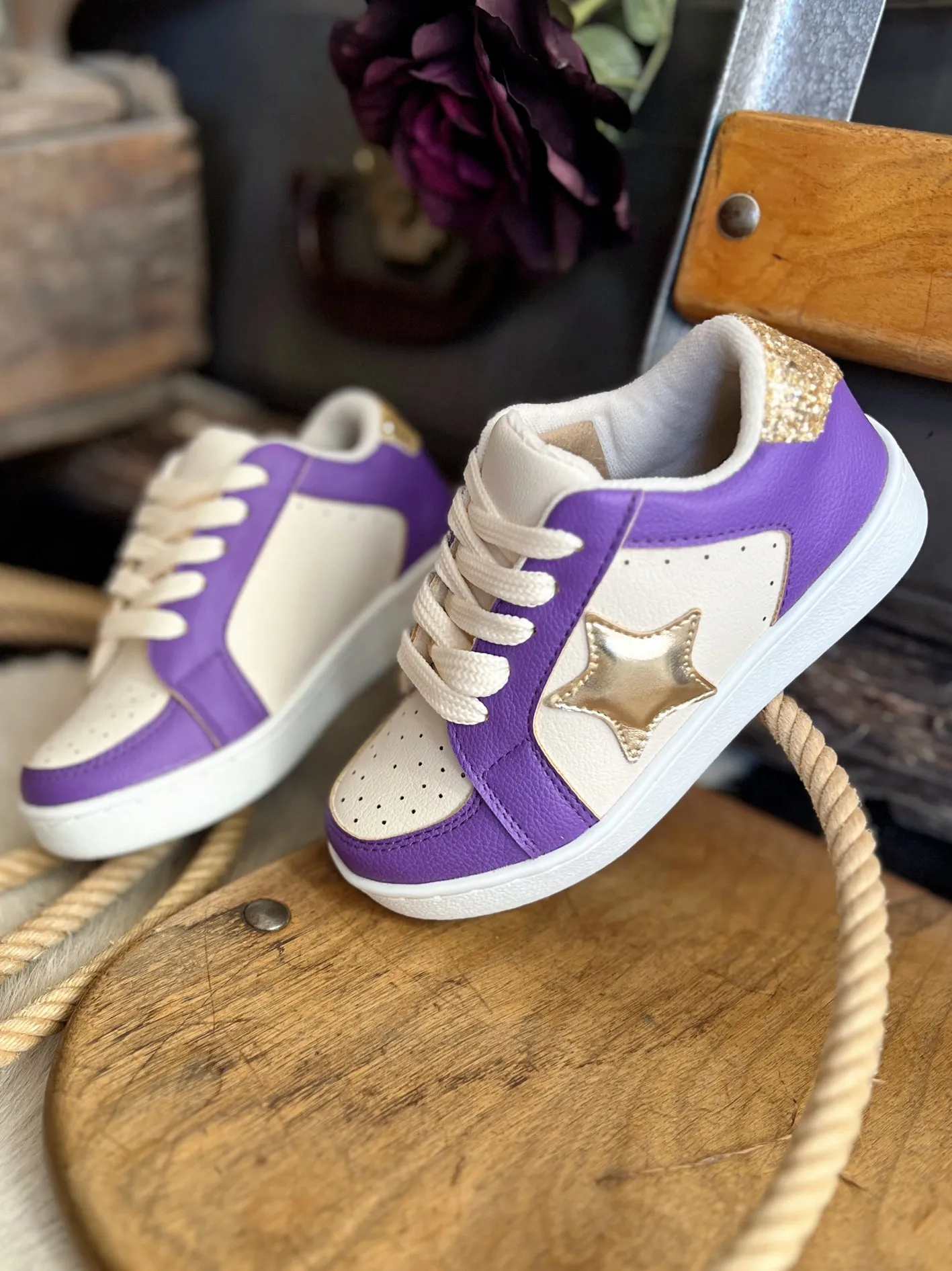 Kids Purple Gameday Sneakers