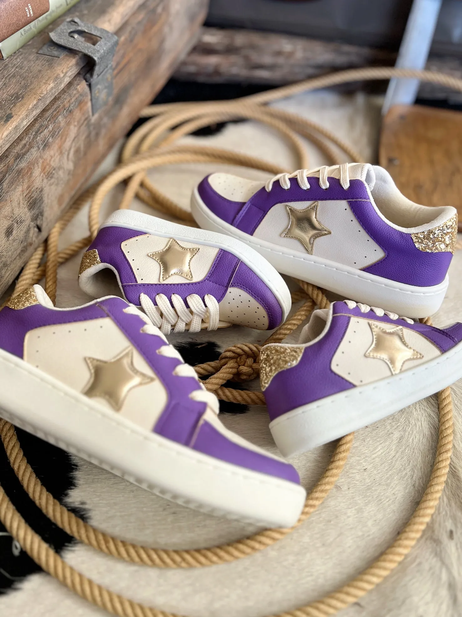 Kids Purple Gameday Sneakers