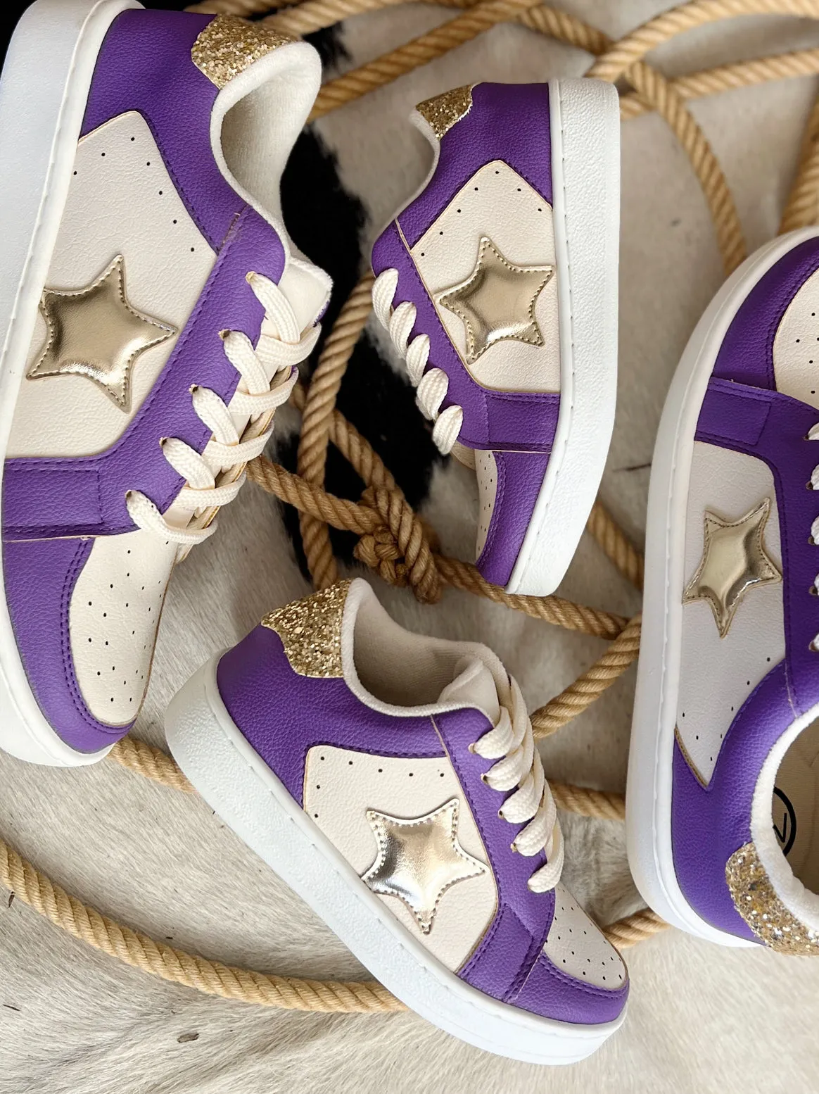 Kids Purple Gameday Sneakers