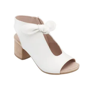 Kimora White Heeled Sandals