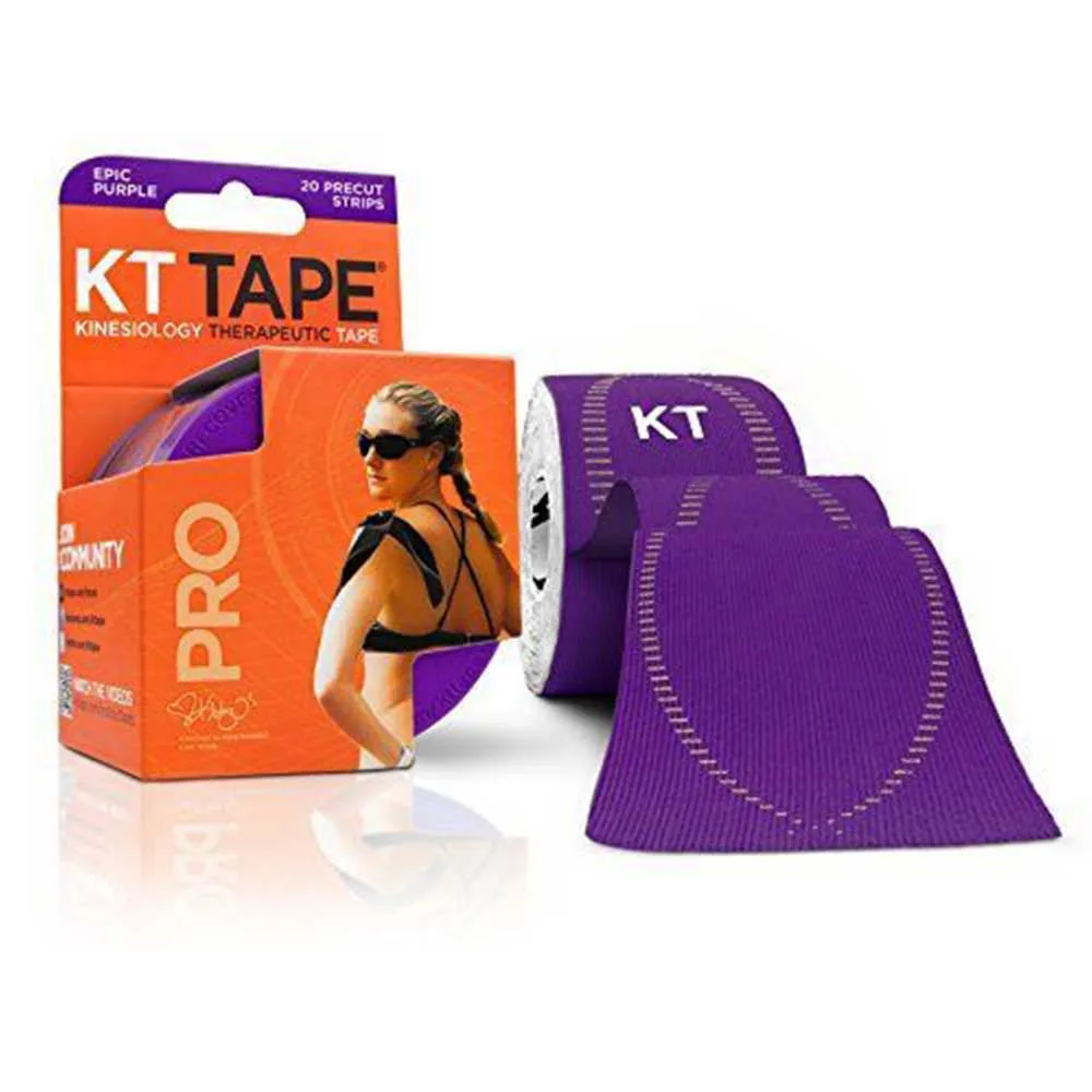 KT Tape 9003492 Pro Therapeutic Synthetic Tape, Epic Purple. Box of 20