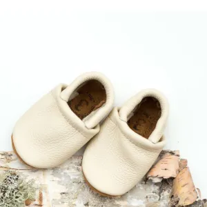 Leather Baby Shoes - Cream Loafer