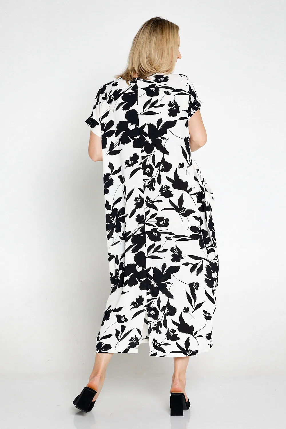 Liliana Dress - Black/White