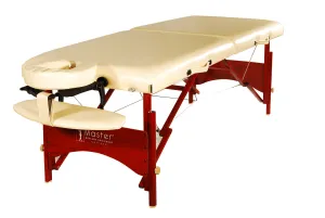 Master Massage 70cm Memory Foam Caribbean/Vista Portable Massage Table Package, Great Stable with big end plate,Cream Color