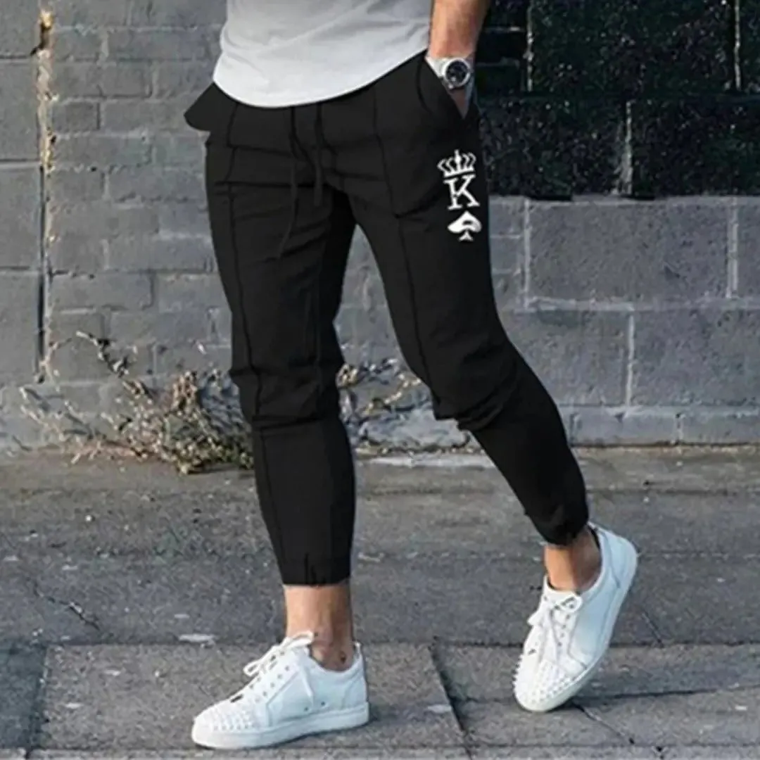 Men's Casual Sports Suit 3D Printed Loose Short-sleeved Trousers Two-piece Set