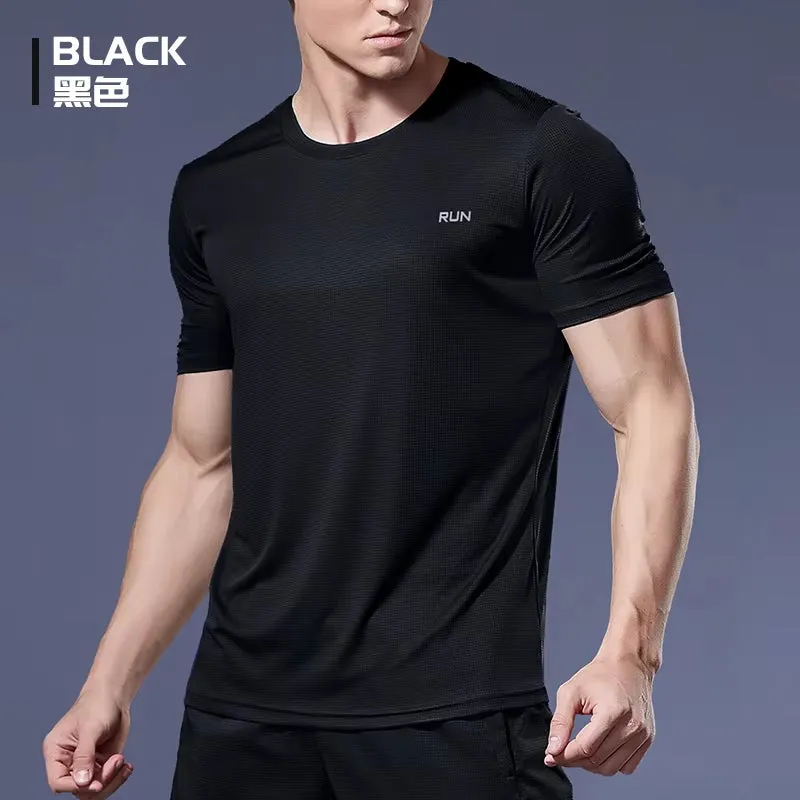 Men'S Running T-Shirts, Quick Dry Sport T-Shirts, Fitness Gym Running Shirts, Soccer Shirts Men'S Jersey Sportswear Gym Clothing