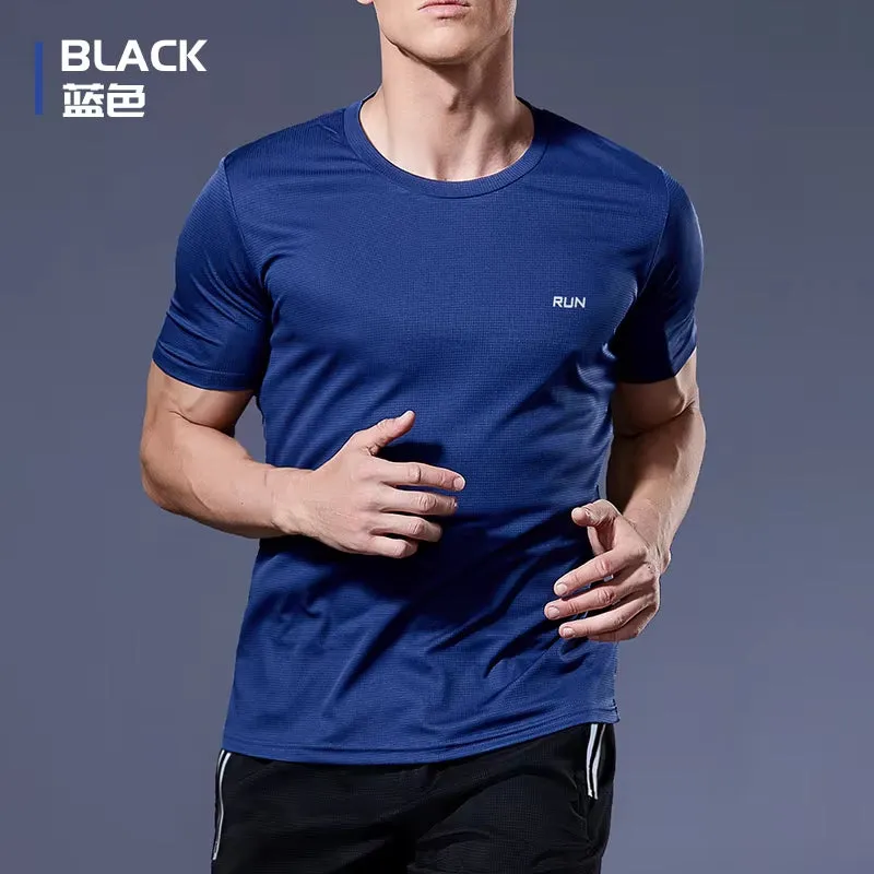 Men'S Running T-Shirts, Quick Dry Sport T-Shirts, Fitness Gym Running Shirts, Soccer Shirts Men'S Jersey Sportswear Gym Clothing