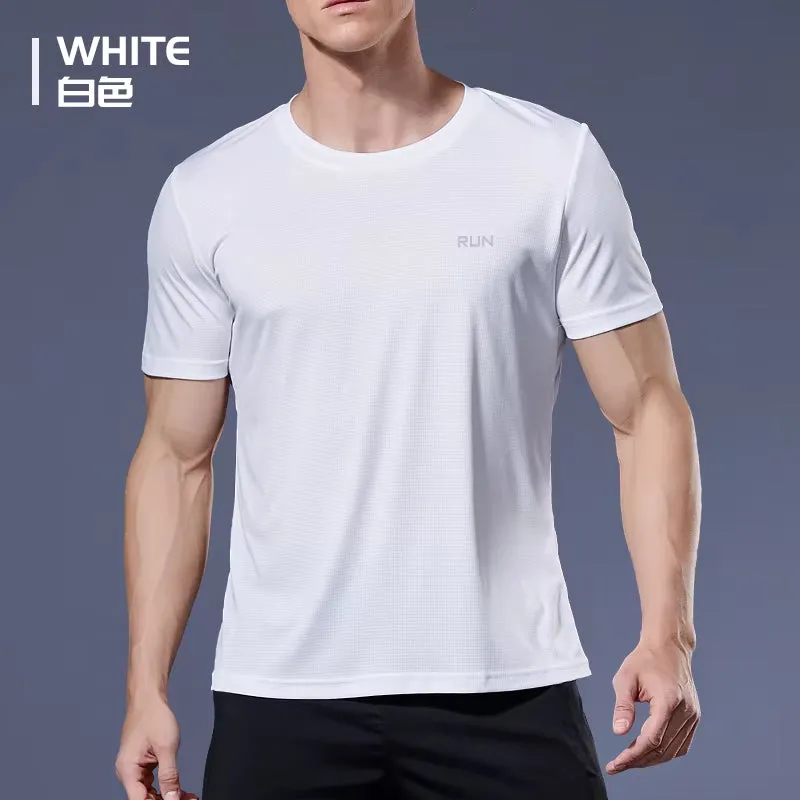 Men'S Running T-Shirts, Quick Dry Sport T-Shirts, Fitness Gym Running Shirts, Soccer Shirts Men'S Jersey Sportswear Gym Clothing