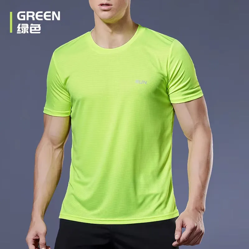 Men'S Running T-Shirts, Quick Dry Sport T-Shirts, Fitness Gym Running Shirts, Soccer Shirts Men'S Jersey Sportswear Gym Clothing