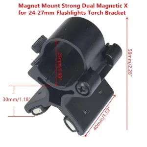 MIZUGIWA Magnet Mount Strong Dual Magnetic X Flashlights Torch Bracket Scope Gun Barrels Tactical With Original Box