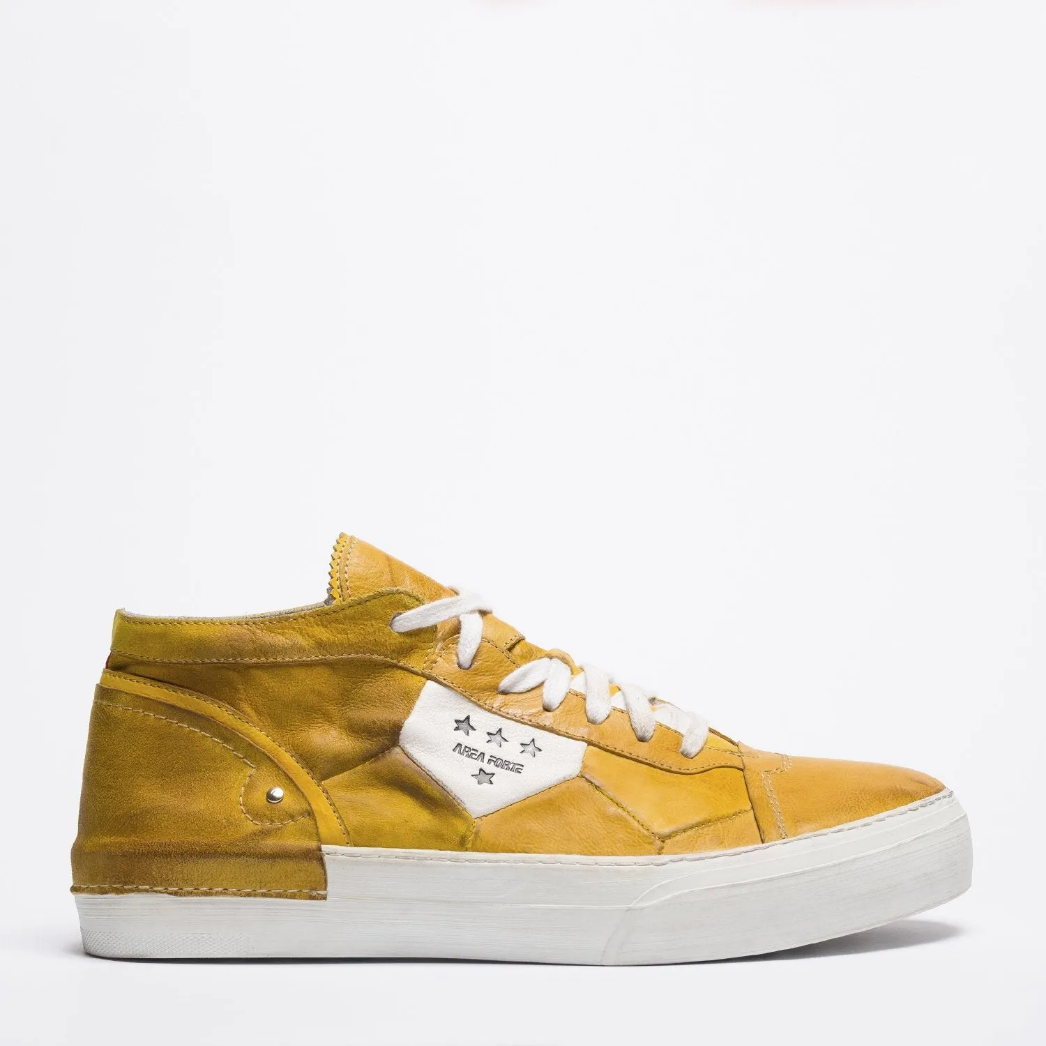 Mundialito mid yellow sneakers