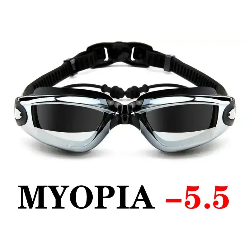 Myopia Swimming Goggles Anti-Fog Waterproof