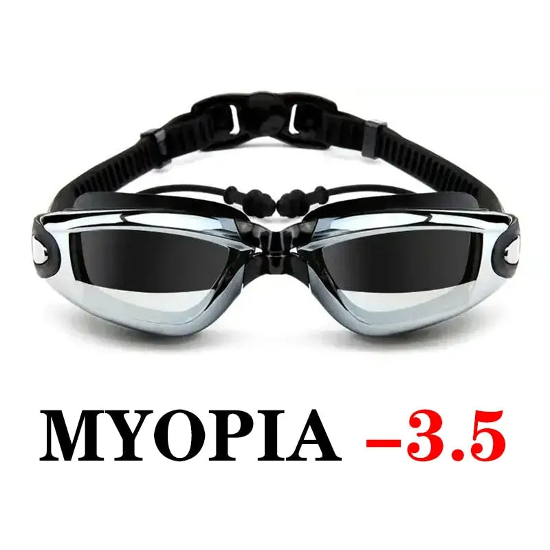 Myopia Swimming Goggles Anti-Fog Waterproof