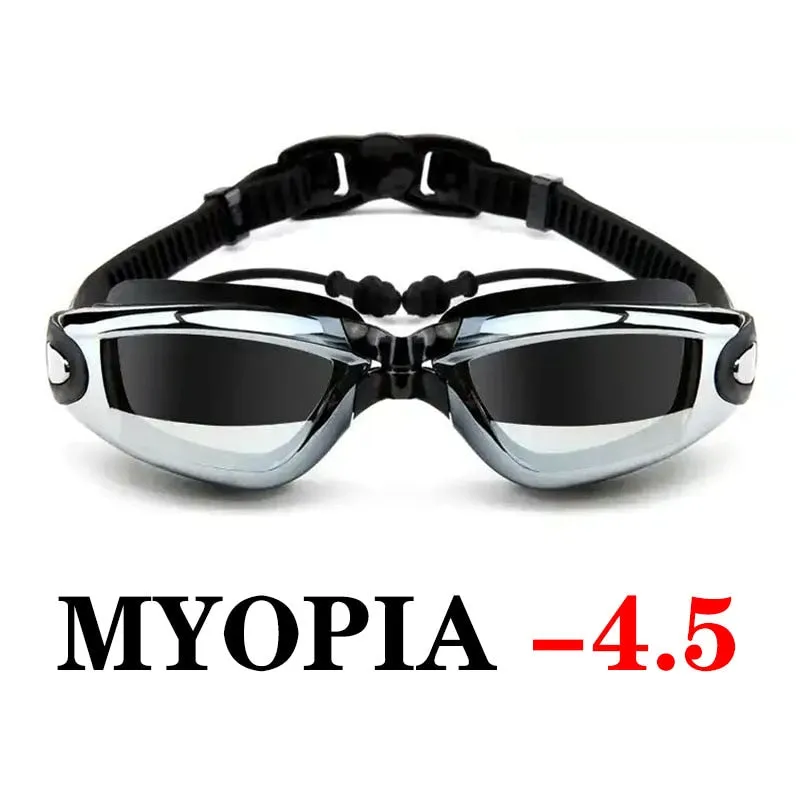 Myopia Swimming Goggles Anti-Fog Waterproof