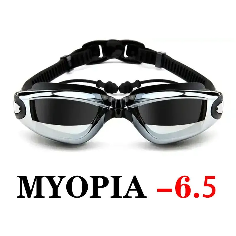 Myopia Swimming Goggles Anti-Fog Waterproof