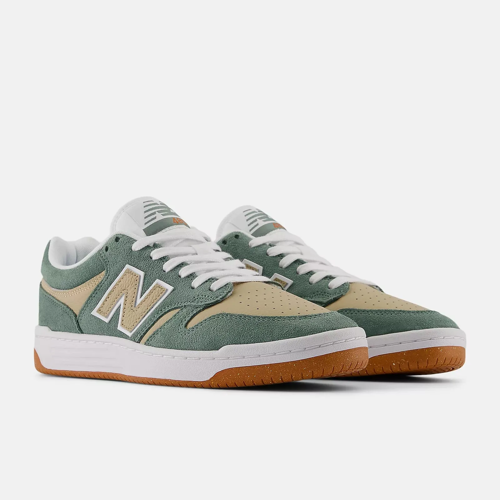 NB NUMERIC 480 SUEDE GREEN / WHITE