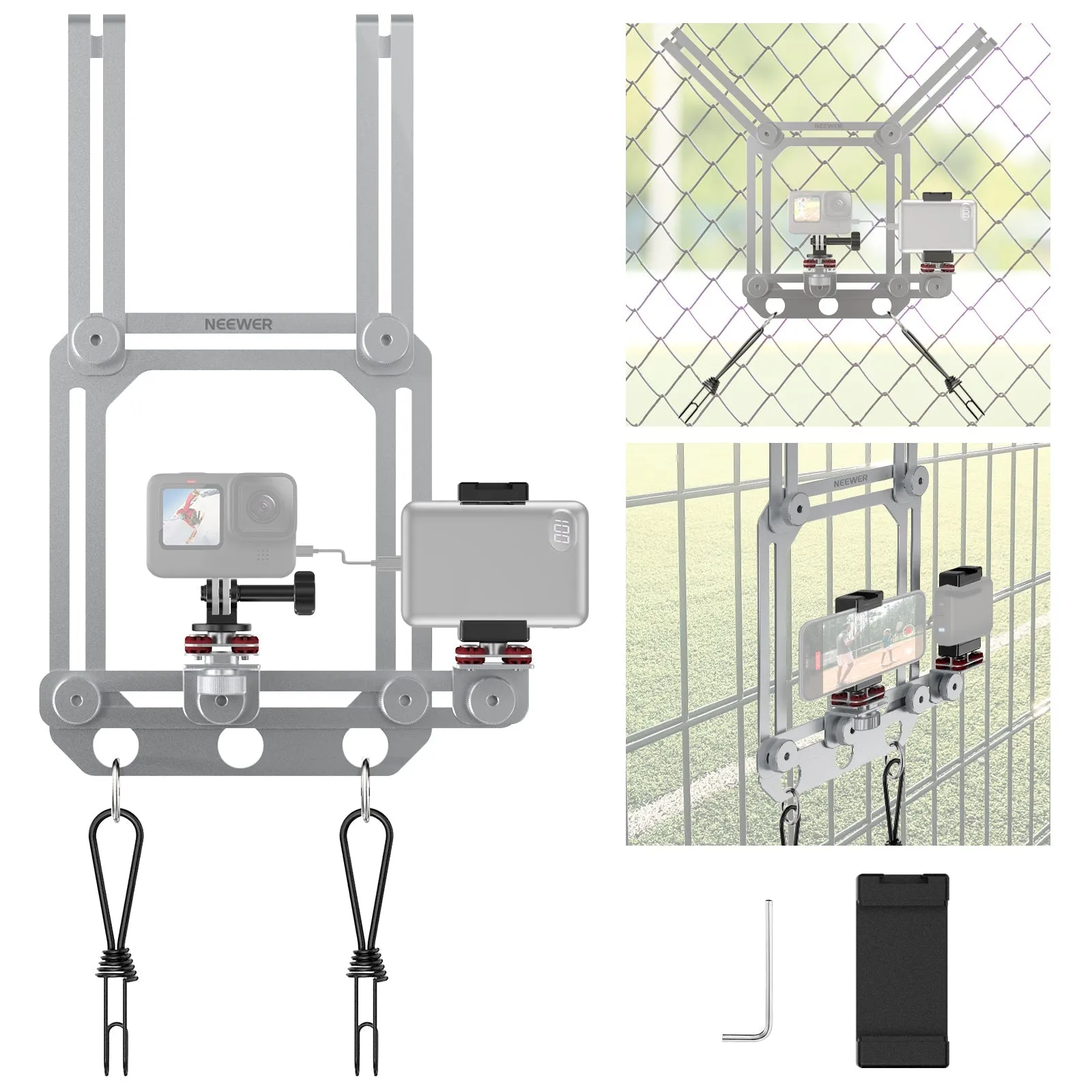 NEEWER PA022 Fence Mount for Action Camera