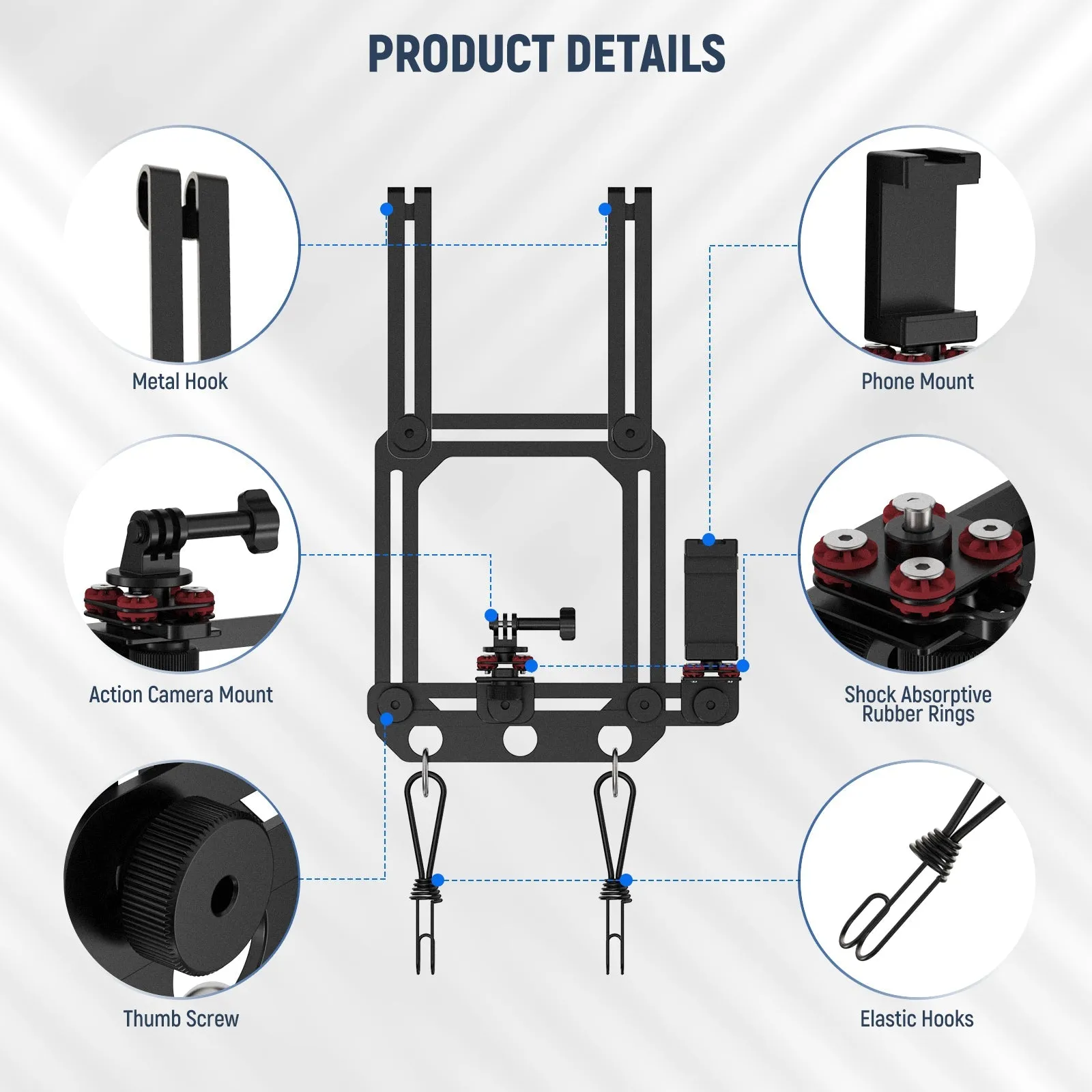 NEEWER PA022 Fence Mount for Action Camera