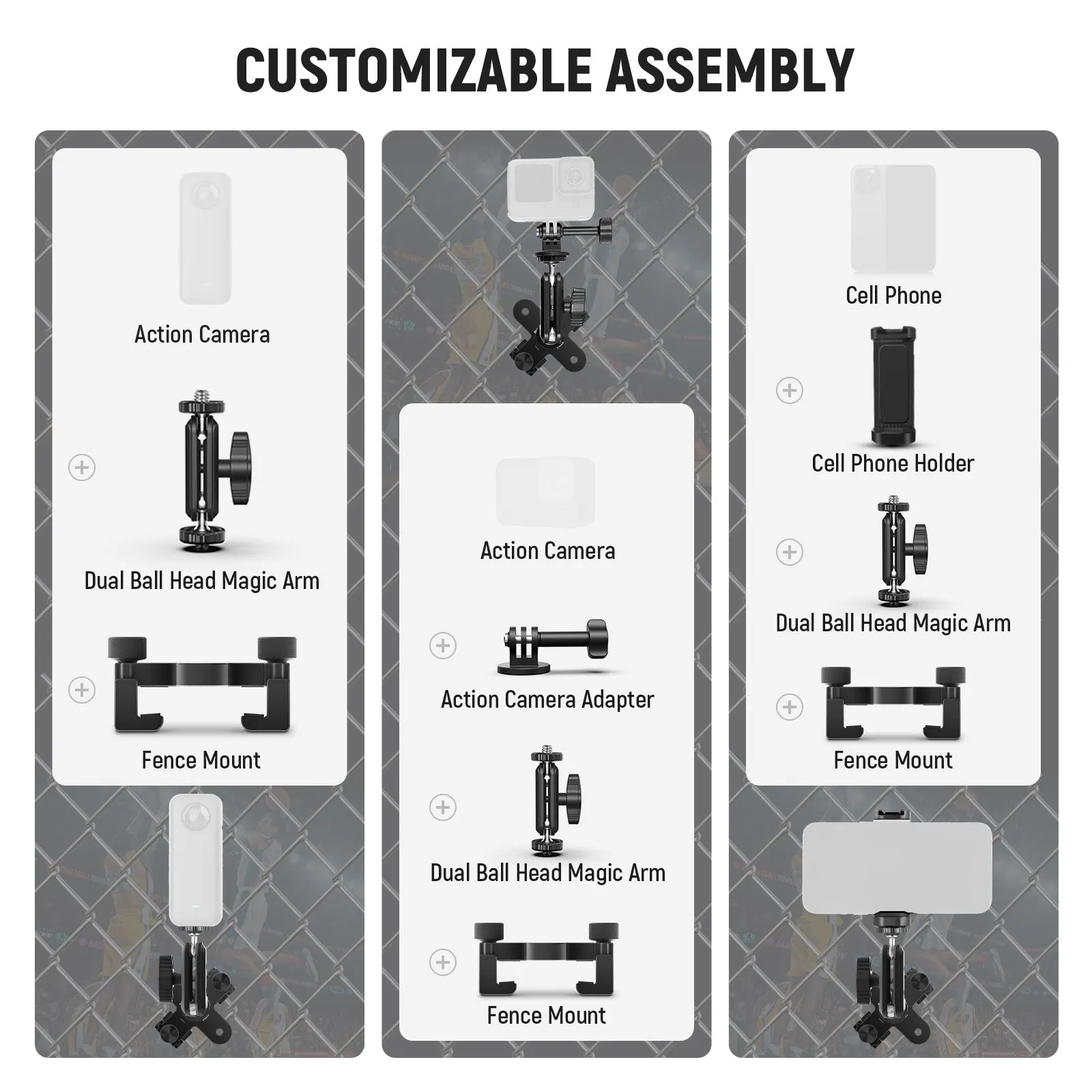 NEEWER PA025 Camera Fence Mounting Kit