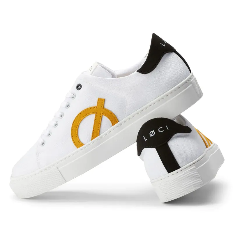 Nine Classic Sneakers - White Yellow Black