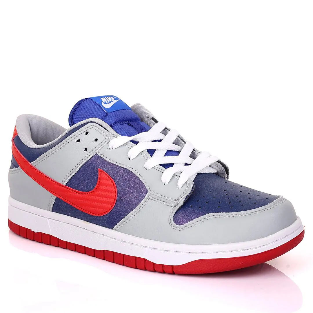 NK Force Dunk Low Multi Color Logo Designed  Men's Sneakers