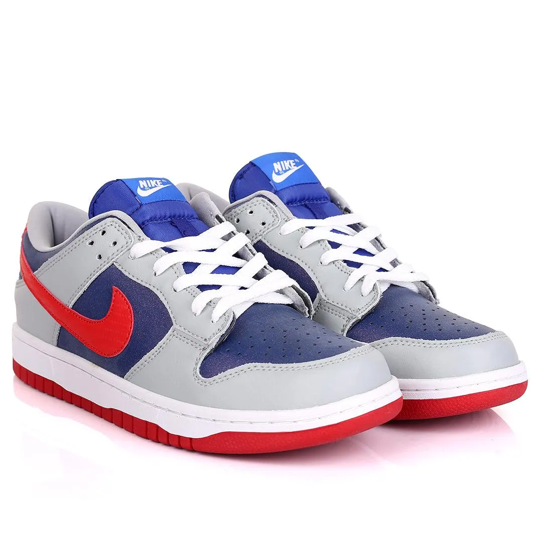 NK Force Dunk Low Multi Color Logo Designed  Men's Sneakers