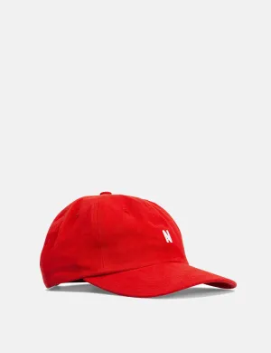 Norse Projects Twill Sports Cap - Askja Red